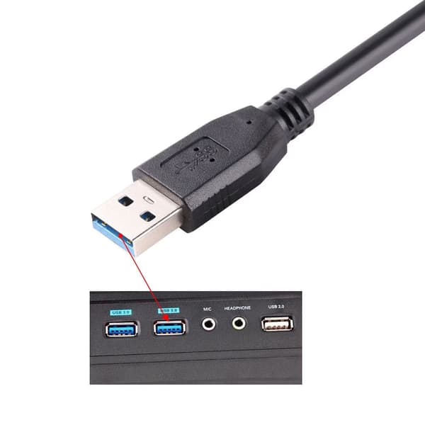 Micro USB 3.0 till USB 3.0-kabel, 0,5M, Höghastighet, för extern hårddisk HDD