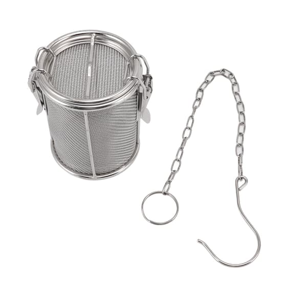 Tekugle-infuser i rustfrit stål, krydderisi med forlænget kædekrog