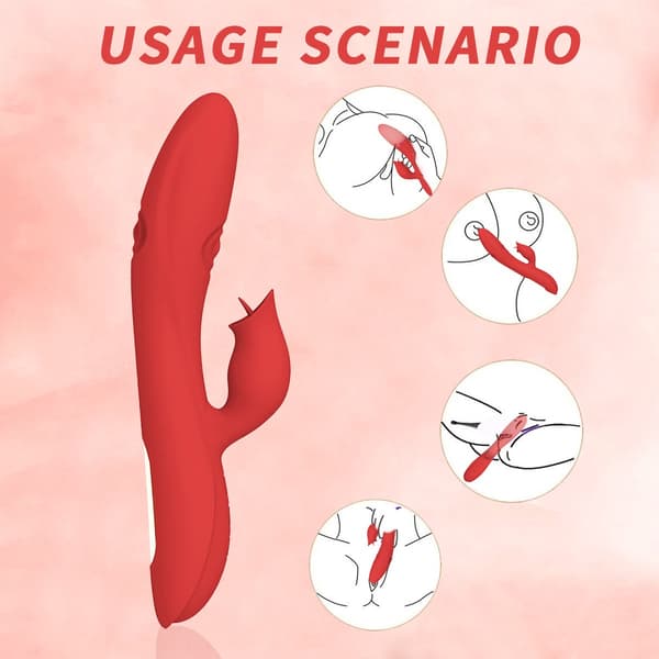 Genopladelig G-punktsvibrator til kvinder, 7-frekvens, silikone, USB-opladning