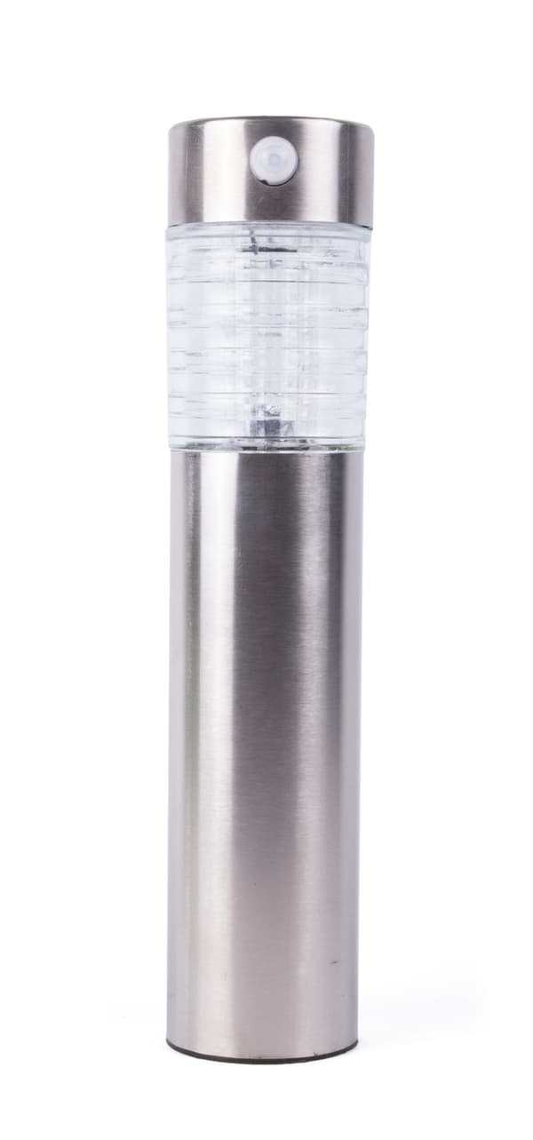 Solar Havefakkel Lys, LED, 28cm, Bevægelsessensor, Rustfrit Stål, Udendørs