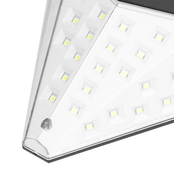 Solcellelamper med bevegelsessensor, infrarød kroppsinduksjon, 120° sensing, IP65 vanntett, oppladbar LED utendørs