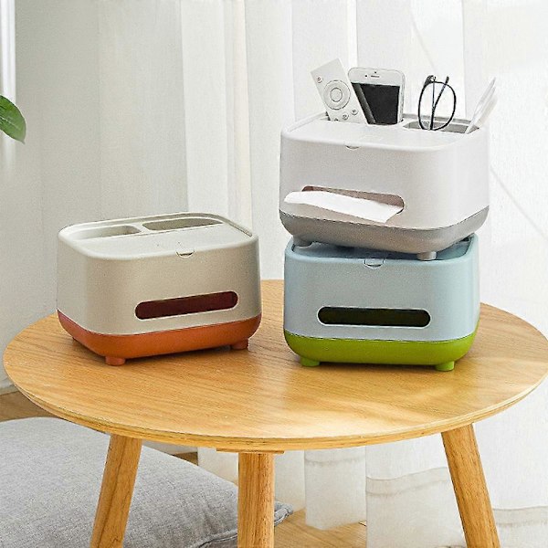 Servettboxhållare med förvaring, multifunktionell servettbox