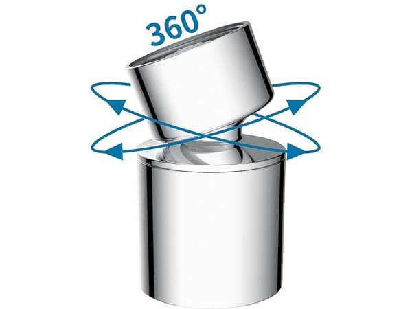 360° roterande kranadapter, vattenluftare, dubbelläge, universal, 22 mm
