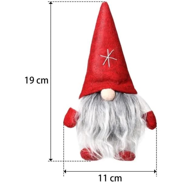 Julduktdockor 3-pack, Mini Tomtenissar, 19x11cm, Heminredning