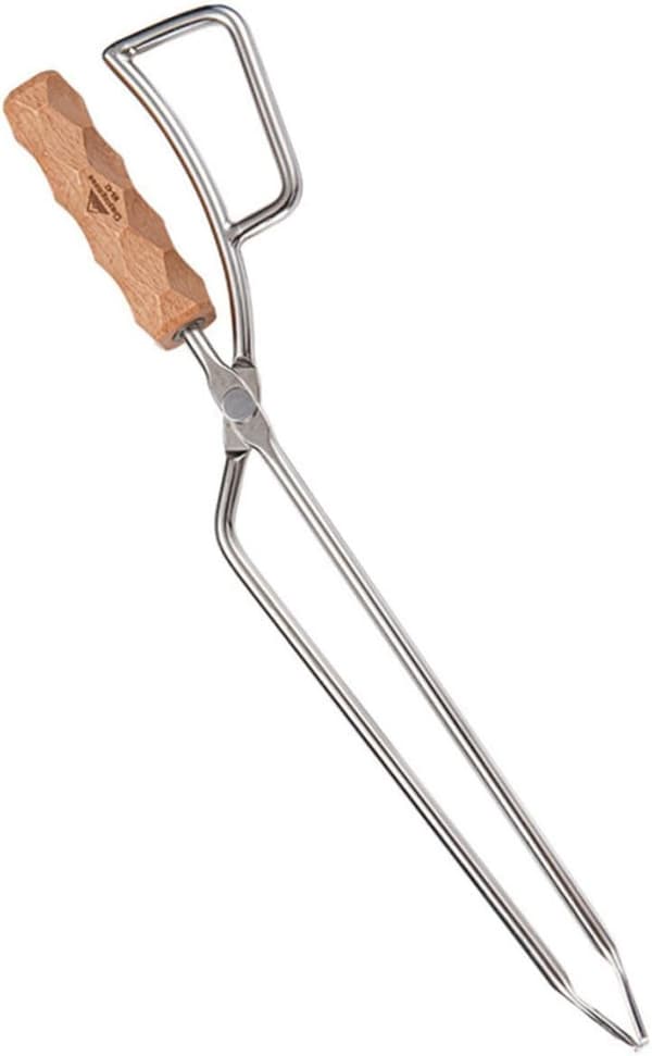 Grilltang i rustfrit stål, holdbar til udendørs grillning og camping