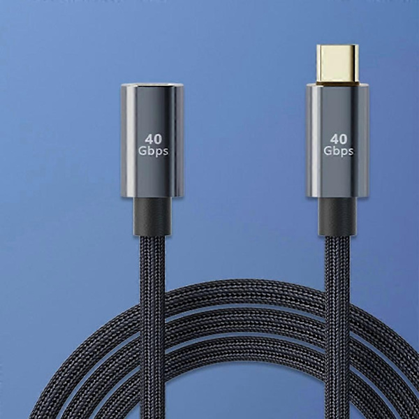 Typ-C 100W snabbladdande förlängningskabel 40 Gbps dataöverföring Typ C förlängare