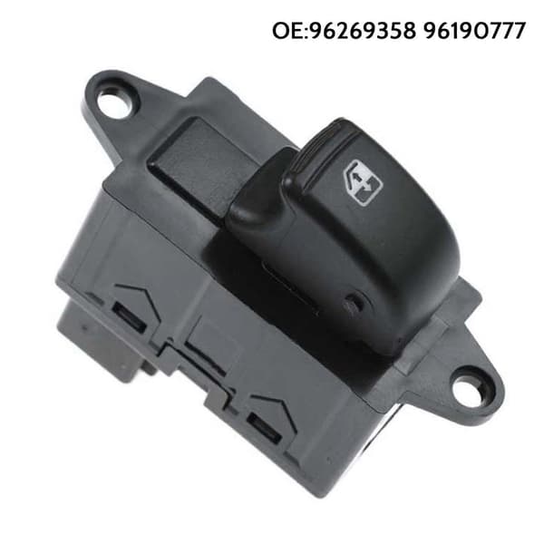 Strømregulator Vindusbryterknapp for Nubira 00-02 96190777 96269358 Black