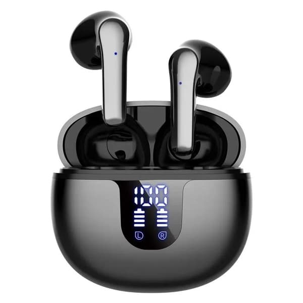 Trådløse Bluetooth 5.2 ørepropper, støydempende, vanntette, for sport og utendørsbruk