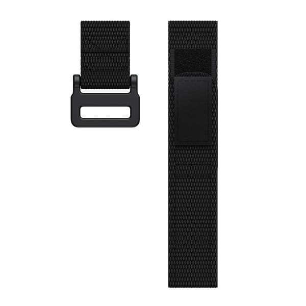 22 mm nylonurrem til Garmin Fenix 5/6/7 Forerunner Approach, sort Black