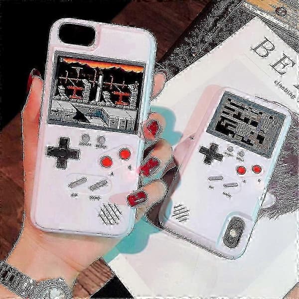 Spilbart Gameboy Cover til Iphone 13 12 11 Pro Max Plus Covers Retro Spilkonsol Cover Høj Kvalitet