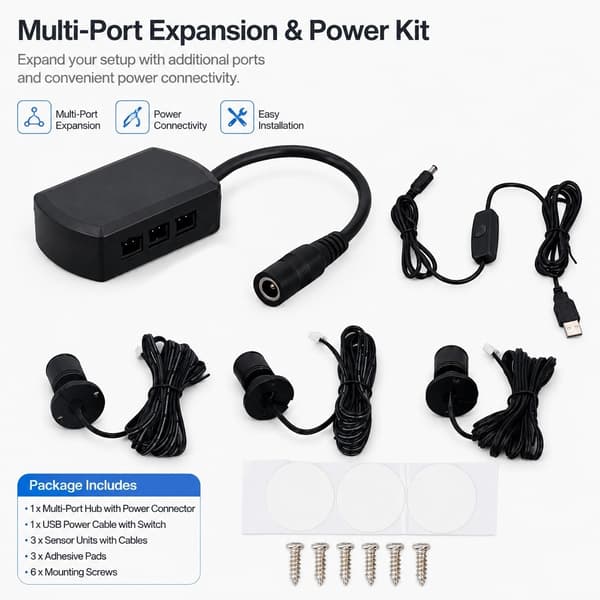 Mini LED Spotlys 5V USB, Dæmpbar, Lille Skabsudstillingslys til Smykker, Sort Hvid