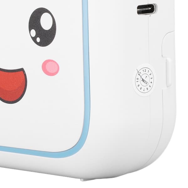 Mini Bluetooth Termisk Printer, Blå, Blækfri, 800mAh Genopladelig, Lav Støj, Bærbar