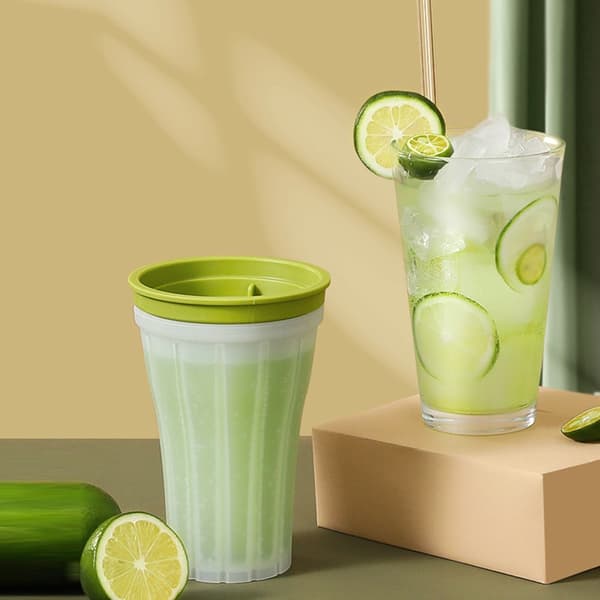 DIY Slushy Maker Cup, Klem-iskopp, Iskremmaskin, Milkshakeflaske, Kjølekopp