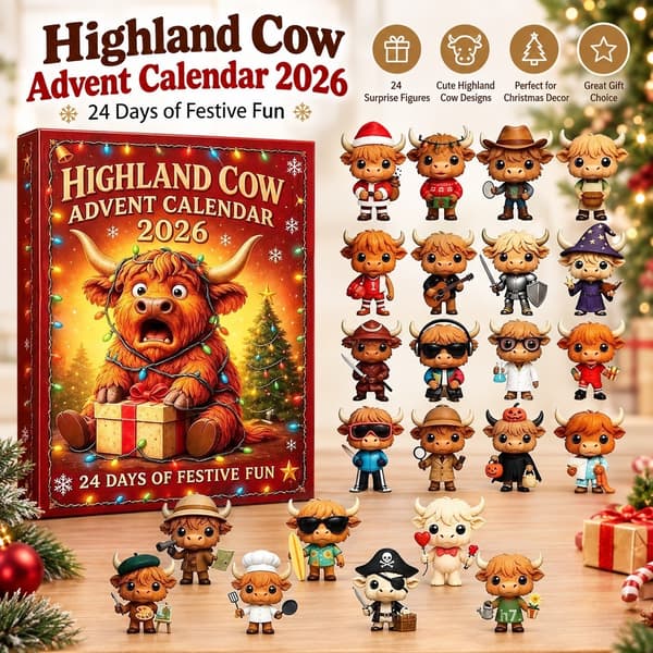 Høylandsfe Julekalender Jule Blind Box, PVC Samlefigur, Ny 2026