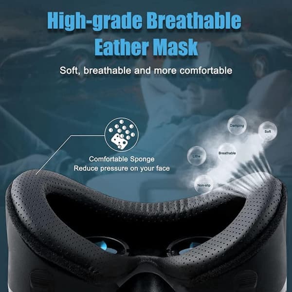 VR-headset 3D-briller til Android iPhone, 120° FOV, justerbar, til film og spil