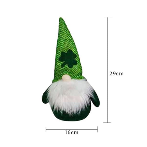 St. Patrick's Day Plysdukke, Ansigtløs Dekoration, Julepynt