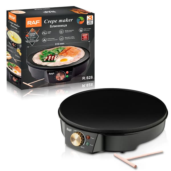 Elektrisk Hälso-Grill Multifunktionell Elektrisk Crêpe-maskin