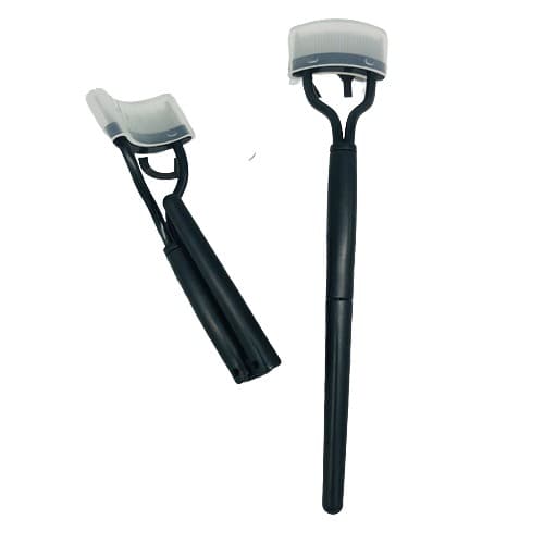 Øjenvippeseparator kam børste, sort, rustfrit stål, mascara klumpfjerner, præcis definition