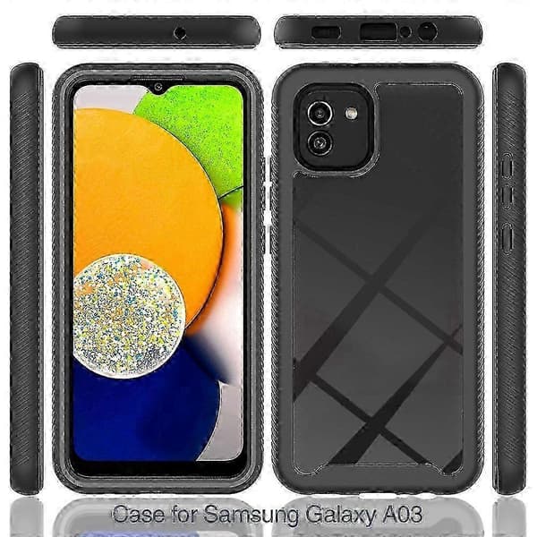 Nytt Deksel til Samsung Galaxy A03 164mm Starry Sky Solid Color Series Støtsikkert PC + TPU Telefondeksel