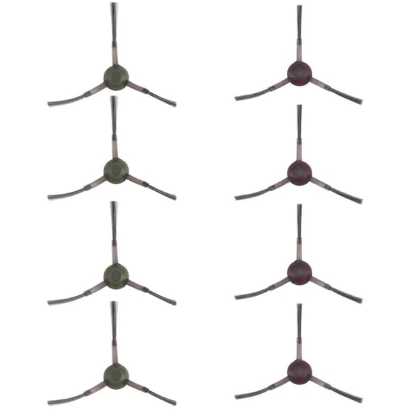 8 stk. sidebørster til ECOVAC DEEBOT OZMO T9 /T8 MAX T8 POWER T8 /N8 PRO robotstøvsuger tilbehør As shown