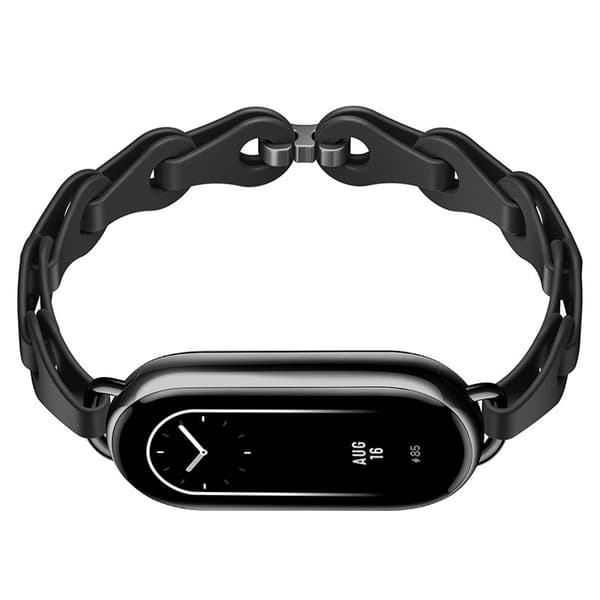 Silikonerem til Xiaomi Band 8/9, Sort, Åndbar, Justerbar, Komfortabel