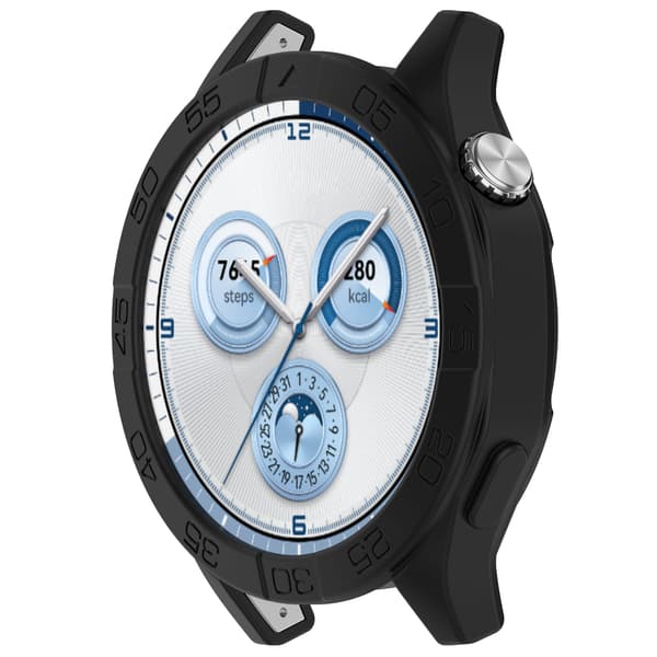 Silikoneetui til Huawei Watch GT5 46mm, GT5 Pro 46mm, GT4 46mm, Sort