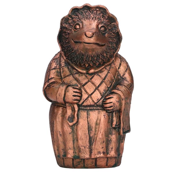 Hedgehog hagefigur, harpiksfigur, søt dyrepynt for utendørs hage
