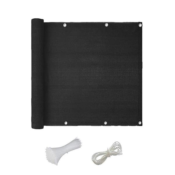 Svart trädgårdsbindband 0,9x5m, 24 buntband & 13m rep, kraftigt växtstöd