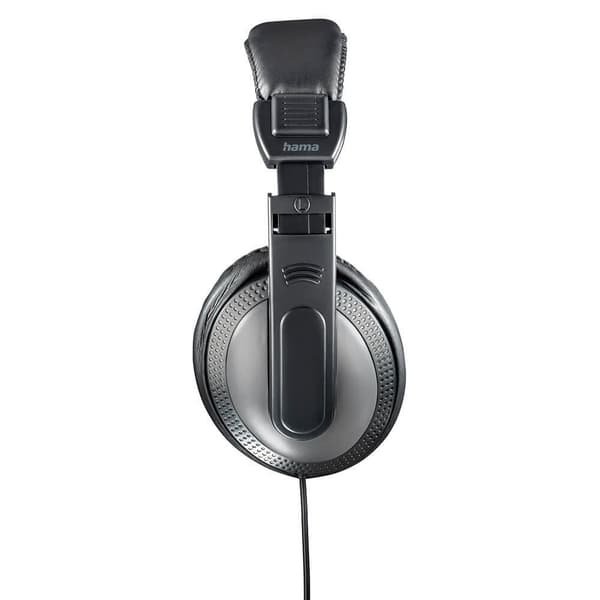 Over-Ear Hodetelefoner, Lukket Kablet, Justerbart Hodebånd, 6,35 mm Adapter, Svart