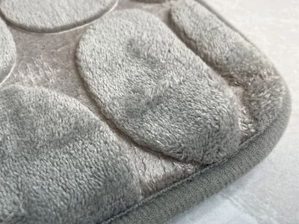 Skridsikker bademåtte, blød absorberende, 80x50 cm, grå, hurtigtørrende, skridsikker Grey