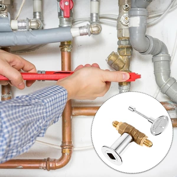 1/2\" Kobber Gasreguleringsventil med Nøgle & Flange NPT til Grill & Pejs Grilltilbehør