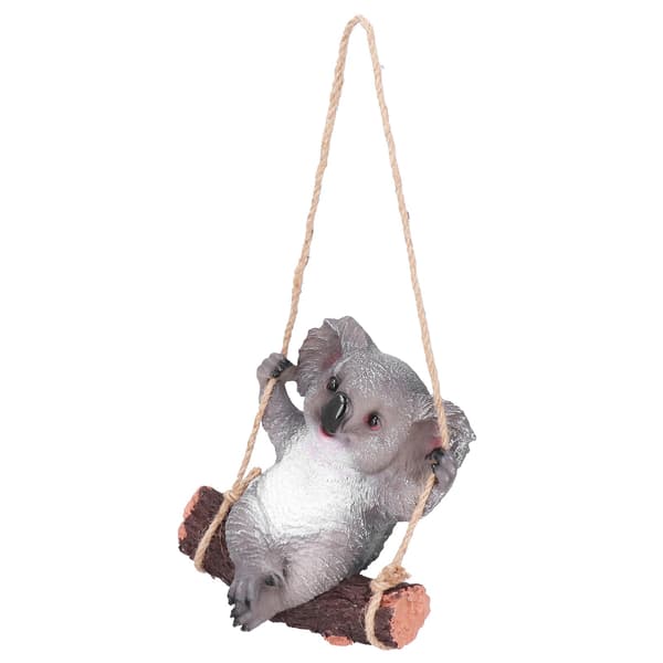 Koala-figur i harpiks, hængende ornament, udendørs havepynt