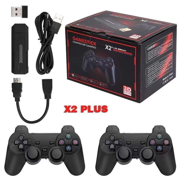 Retro Game Stick-konsoll Gd10 Plus, 64 GB, trådløs kontroller, TV-spillkonsoll 64G
