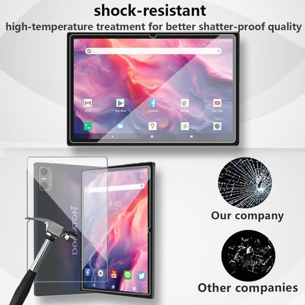 Hærdet glas skærmbeskytter til MEIZE D115 10.1\" tablet, 9H hårdhed, 2-pak
