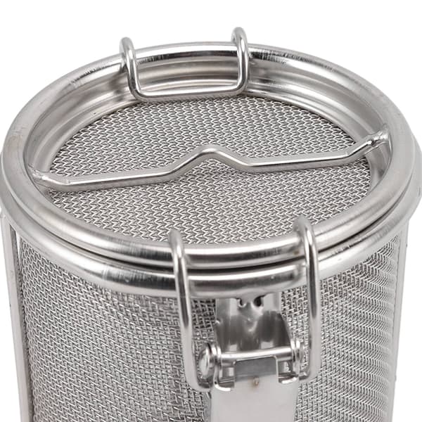Tekugle-infuser i rustfrit stål, krydderisi med forlænget kædekrog
