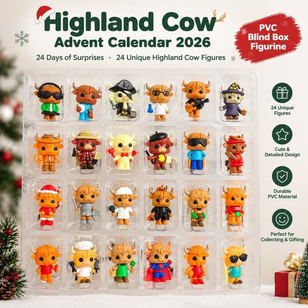 Høylandsfe Julekalender Jule Blind Box, PVC Samlefigur, Ny 2026