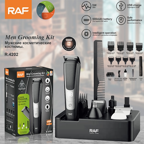13-i-1 Grooming Set för Män