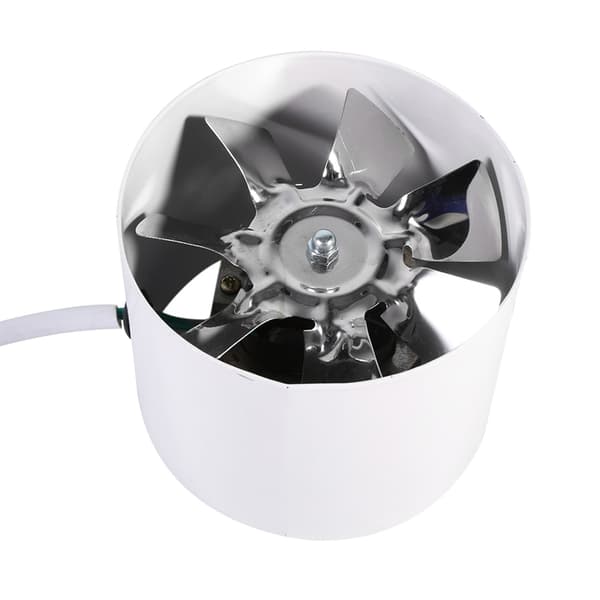 Inline kanalvifte, 20W avtrekksventilasjon, stålblad, innendørs luftkjøling til hjemmet