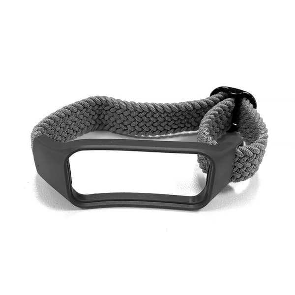 Nylonarmband för Xiaomi Band 8 Active, Grå, Andningsbart, Justerbart, Sportigt