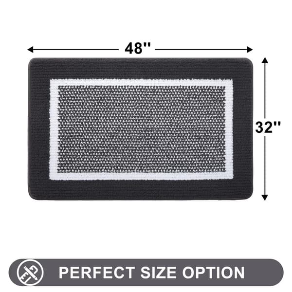 Innvendige dørmatter, absorberende smussfanger, sklisikker lav profil 80x120cmblack