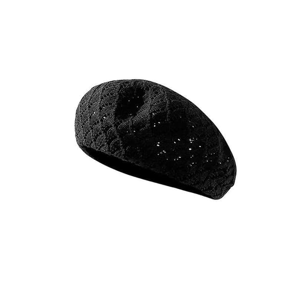 Elegant utskåret beret for kvinner GREY