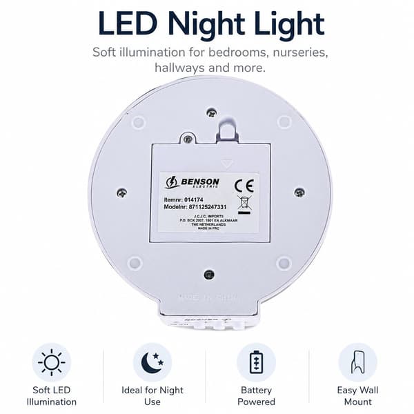 Stjerneprojektor nattlys, roterende 360°, LED, barnerom, babyrom