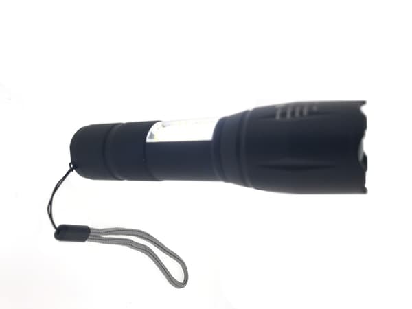 Taktinen taskulamppu 5W LED + 3W COB, ladattava, 1200mAh, 5 tilaa, USB-C