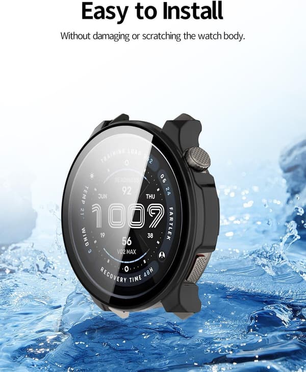 2-pak hårdt PC-etui kompatibelt med Amazfit Balance 2 47mm ur, grøn og sort