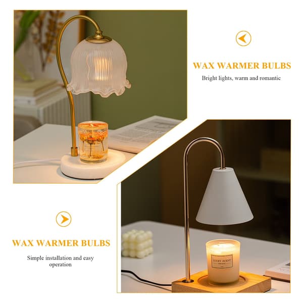50W GU10 Halogen erstatningspære for lysvarmer, voksbrenner, varmhvit 120V