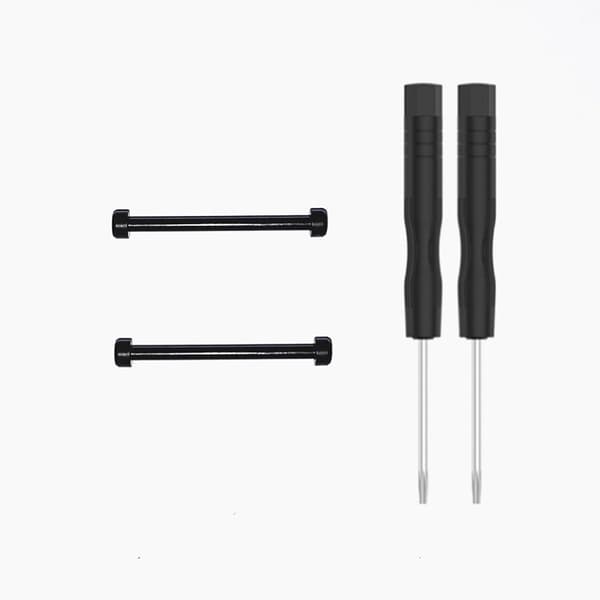 Fjederstænger til Amazfit T-Rex 2/T-Rex 2 Pro, rustfrit stål med skruetrækkere, sort