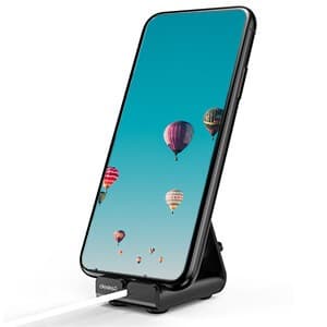 Apple Watch Opladerstander, Sort Anodiseret Aluminium, Skridsikker Base