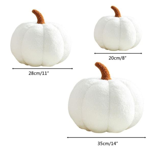 Plys kunstig græskar, efterårshøst udstoppet græskarpynt til Halloween Thanksgiving
