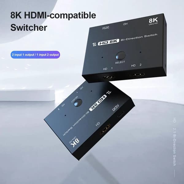 HDMI hane till hona adapter-set, 90° & 270° vänster/höger vinklad HDMI-förlängare, 4K 3D, 4-pack
