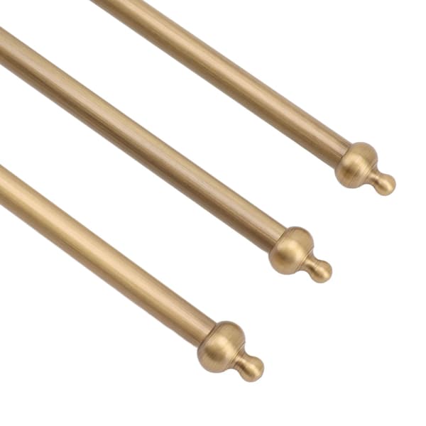 Svingbar håndklestang antikk messing, 3-stangs håndklestativholder for baderom